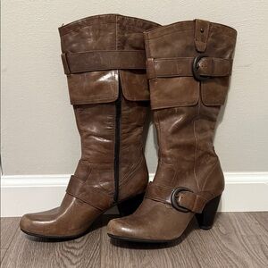 Brown Leather Women's Boots
